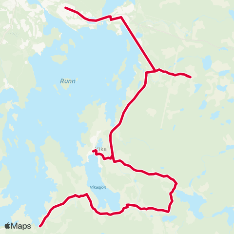 Dalatrafik Pionjärvägen—Dalviks Kvarn map