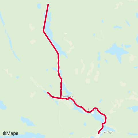 Dalatrafik Sågverket Balungstrand—Enviken busstn map