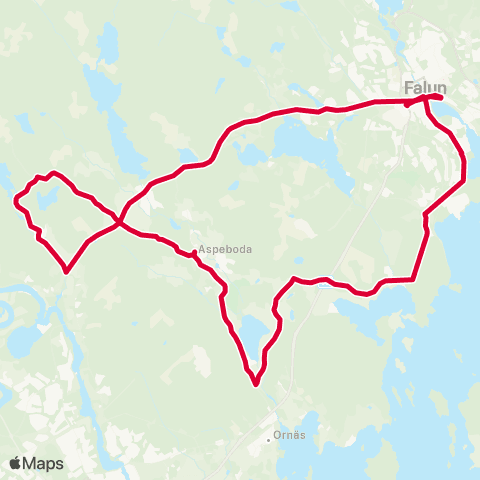 Dalatrafik Falun resecentrum—Falun resecentrum map