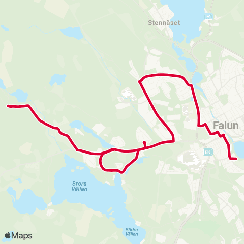 Dalatrafik Önsbacksdammen—Britsarvsskolan/Tegelbruksskolan skolbusshpl map