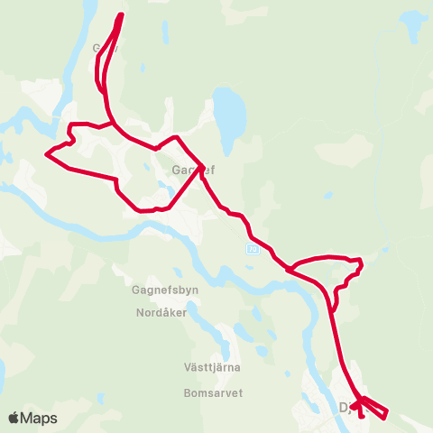 Dalatrafik Djuråsskolan—Djurås resecentrum map