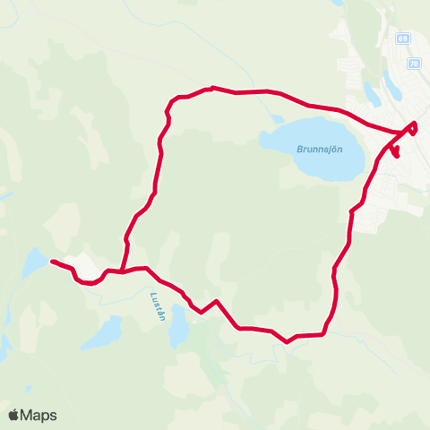Dalatrafik Stureskolan—Hedemora resecentrum map