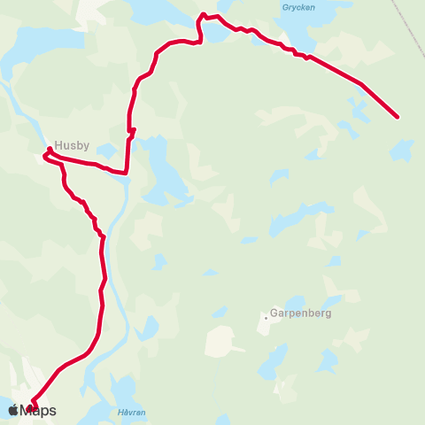 Dalatrafik Stjärnsund Sandvika—Hedemora resecentrum map