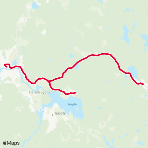 Dalatrafik Leksand resecentrum—Sågmyra Tidstrandsvägen map