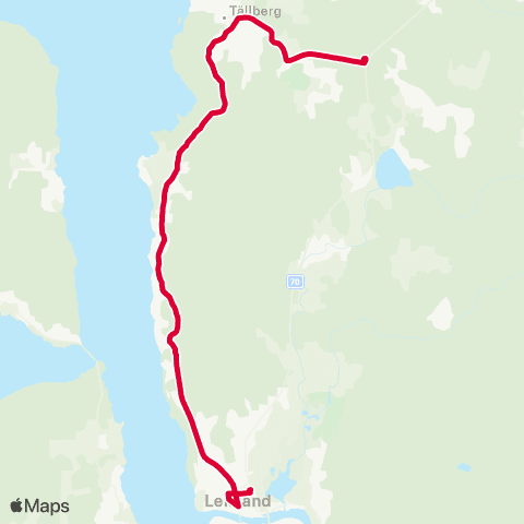 Dalatrafik Leksand resecentrum—Tällbergsporten map