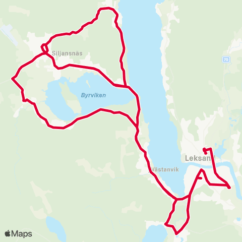 Dalatrafik Leksand resecentrum—Leksand resecentrum map