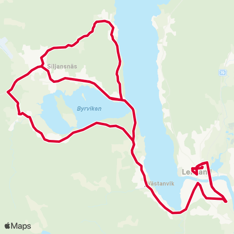 Dalatrafik Leksand resecentrum—Leksand resecentrum map