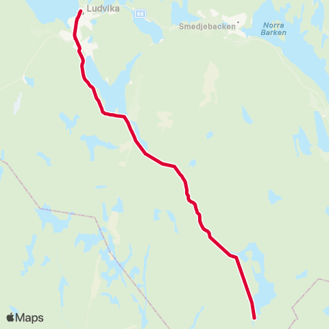 Dalatrafik Malingsbo Bro—Ludvika resecentrum map