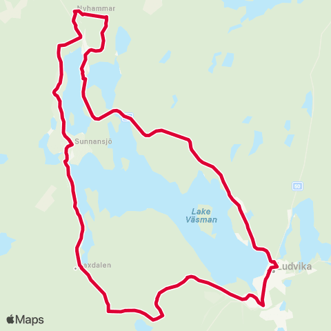 Dalatrafik Ludvika resecentrum—Ludvika resecentrum map