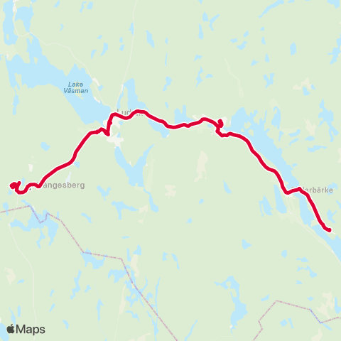 Dalatrafik Gamla Gruvkontoret—Smedjebacken resecentrum map