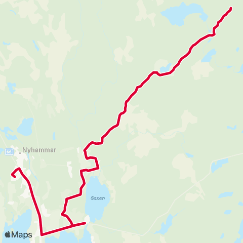 Dalatrafik Nyhammar skolan—Sturkberget map