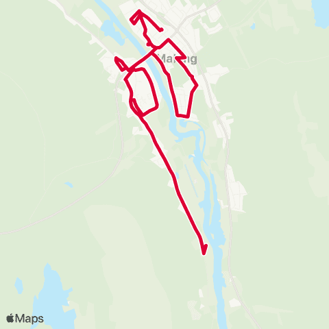 Dalatrafik Blomsterbäcksskolan—Malung centrum map