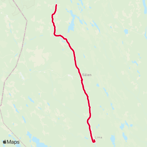 Dalatrafik Sörsjön—Sälen centrum map