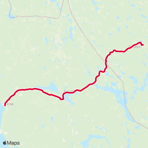 Dalatrafik Orsa busstn—Svenska Fönster map