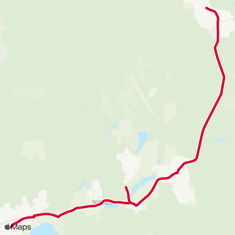 Dalatrafik Östbjörka norra—Rättvik resecentrum map