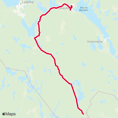 Dalatrafik Malingsbo Nyhammar—Smedjebacken resecentrum map