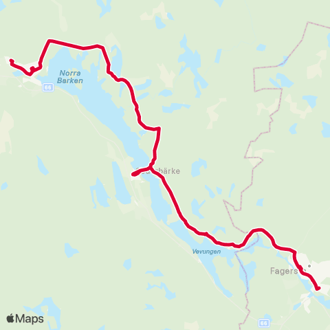 Dalatrafik Fagersta Central—Smedjebacken resecentrum map