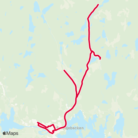 Dalatrafik Ingevallsbo—Kommunhuset Smedjebacken map