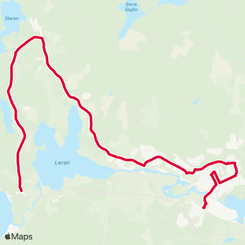 Dalatrafik Smedjebacken resecentrum—Lernbo map