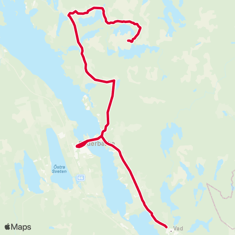 Dalatrafik Hagen Larsbo—Söderbärke busstn map