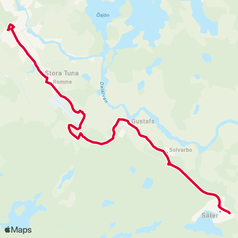 Dalatrafik Verkstadsgatan—Borlänge resecentrum map