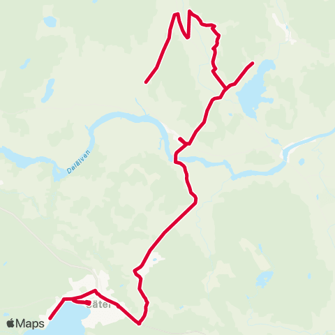 Dalatrafik Dahlandergymnasiet—Mats-Jons map