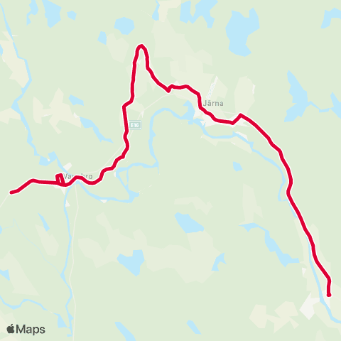Dalatrafik Nederborgs skola—Vansbro centrum map