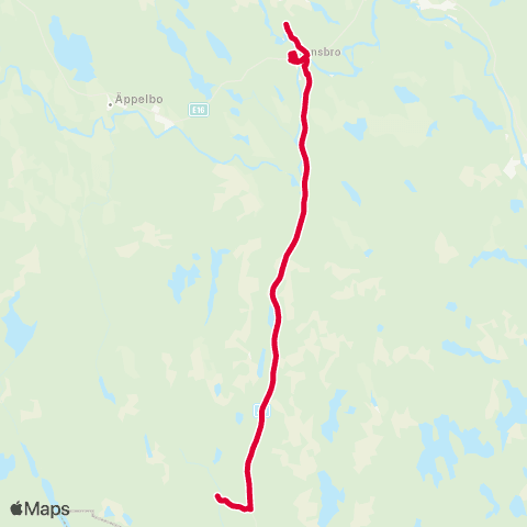 Dalatrafik Vansbro centrum—Sågen map