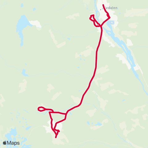 Dalatrafik Älvdalen busstn—Älvdalen Apoteket map