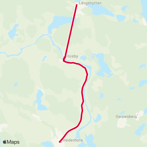 Dalatrafik Västerby skolan—Vikmanshyttans skola map