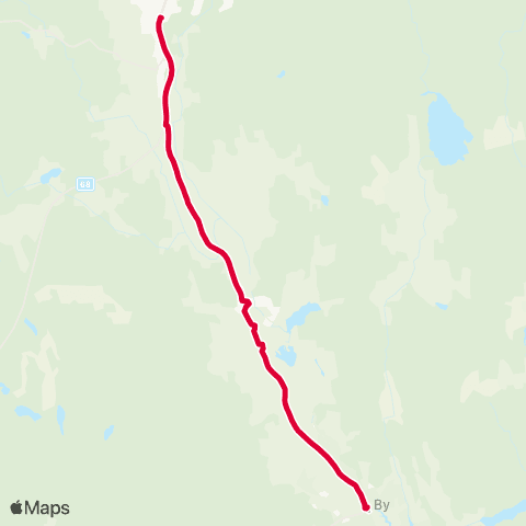 Dalatrafik Kulturforum Horndal—Fors skola map