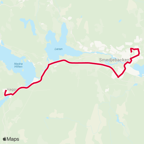 Dalatrafik Bergslagsvägen—Vinsboskolan map