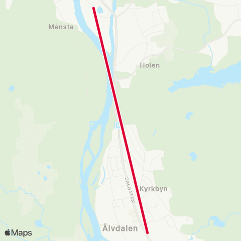 Dalatrafik Rots skola—Älvdalsskolan map