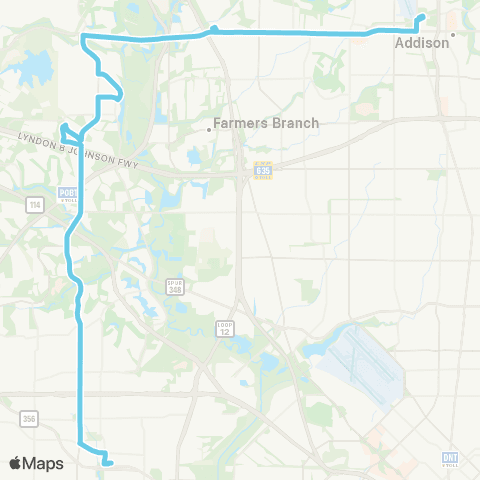 DART Macarthur - Beltline map