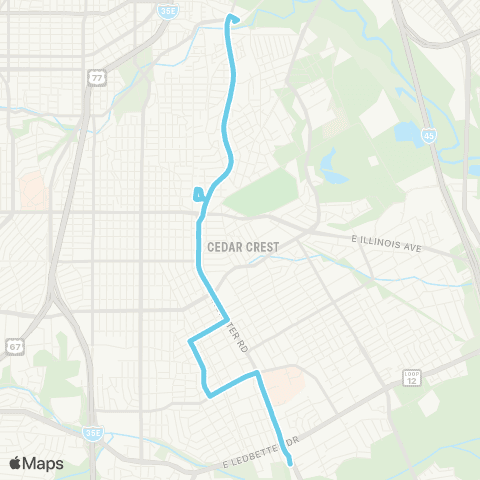 DART Lancaster / Ramona map