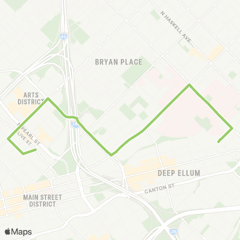 DART Baylor Bryan Tower map