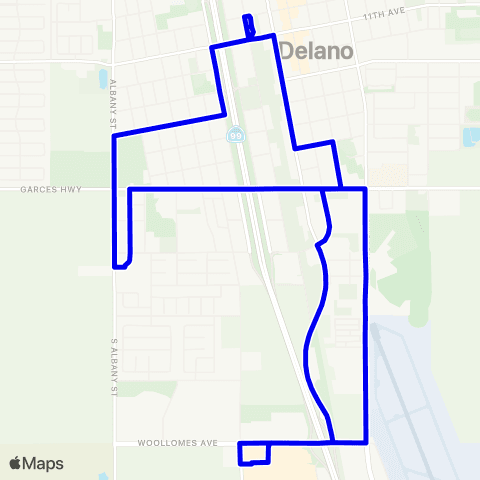 DART Delano TC-Delano TC map