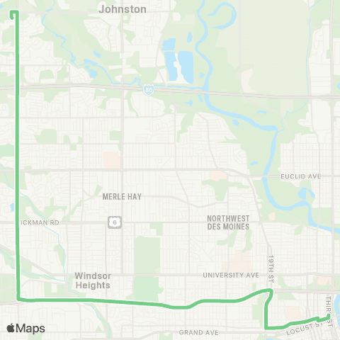 DART NW 86th Express map