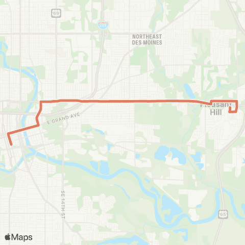 DART East University map
