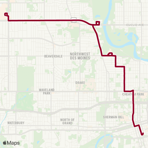 DART Douglas Ave map