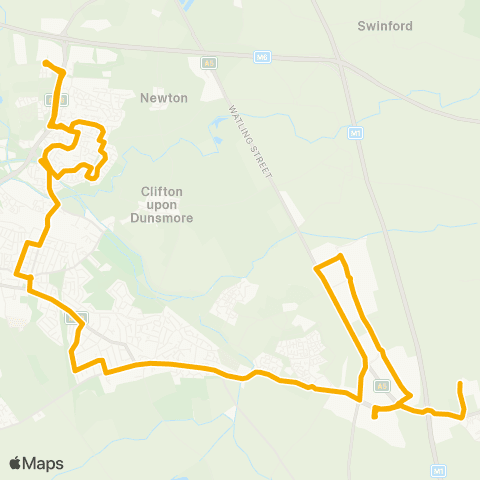 Stagecoach Midlands  map