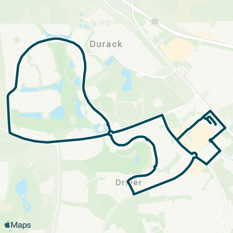 Darwinbus Palmerston - Durack - CDU Palmerston map