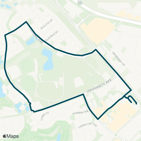 Darwinbus Palmerston - Durack Heights map
