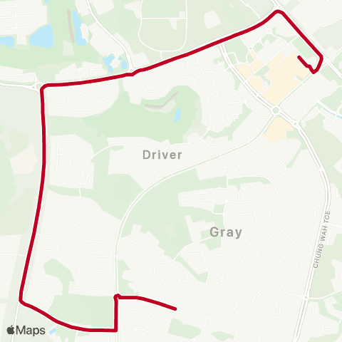 Darwinbus School - Darwin map