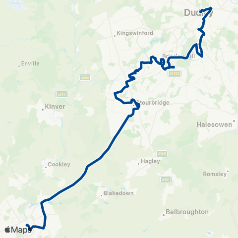 Diamond Bus Merry Hill Bus Station - Priory St map