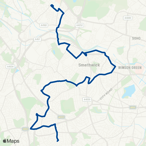 Diamond Bus West Bromwich Bus Station - Fleming Road map