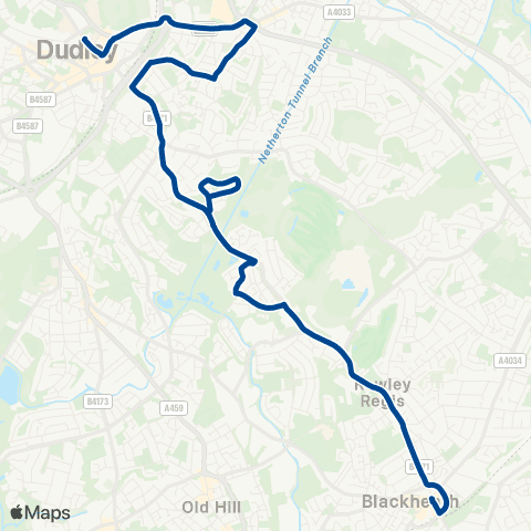 Diamond Bus Ednam Rd - Bus Interchange map