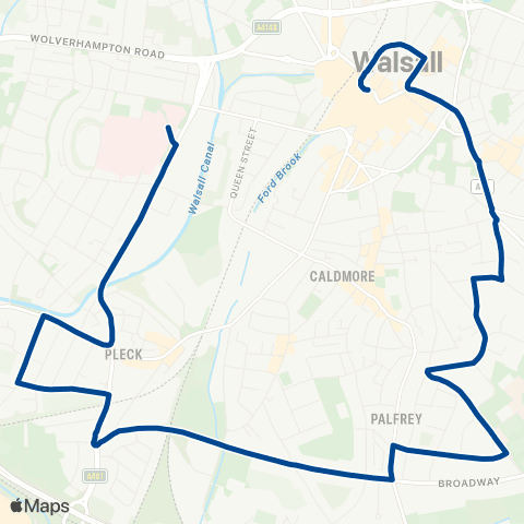 Diamond Bus Walsall Bus Station - Main Entrance map