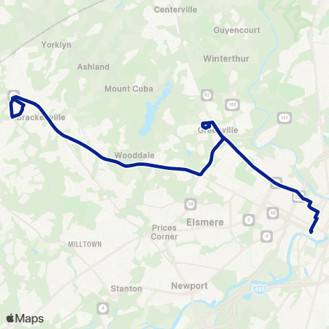 DART First State Lancaster Pike - Hockessin map