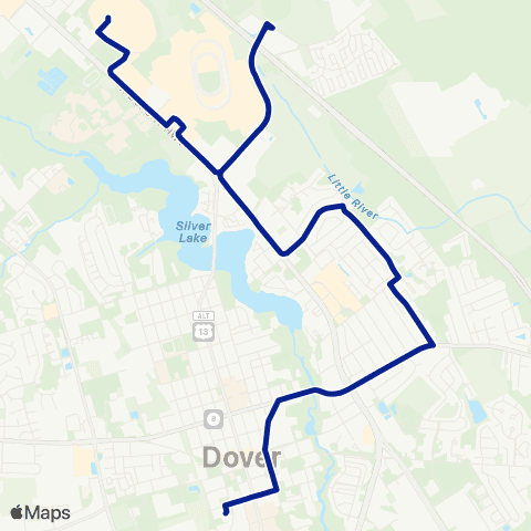 DART First State Persimmon Tree - Town Point map